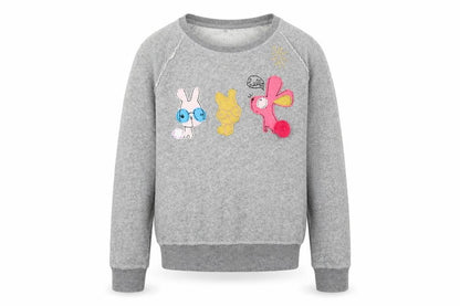 NEXT Girls Grey Cotton Pullover Sweatshirt Size 10 Years Pullover