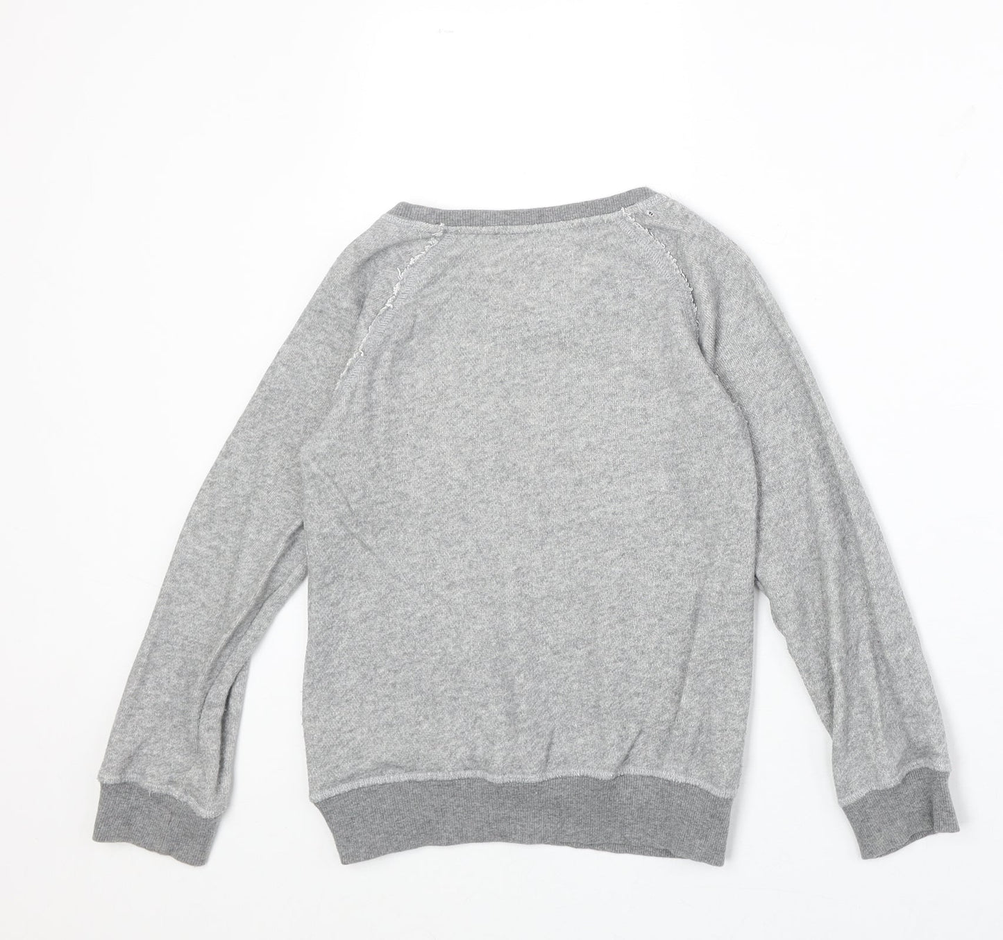 NEXT Girls Grey Cotton Pullover Sweatshirt Size 10 Years Pullover
