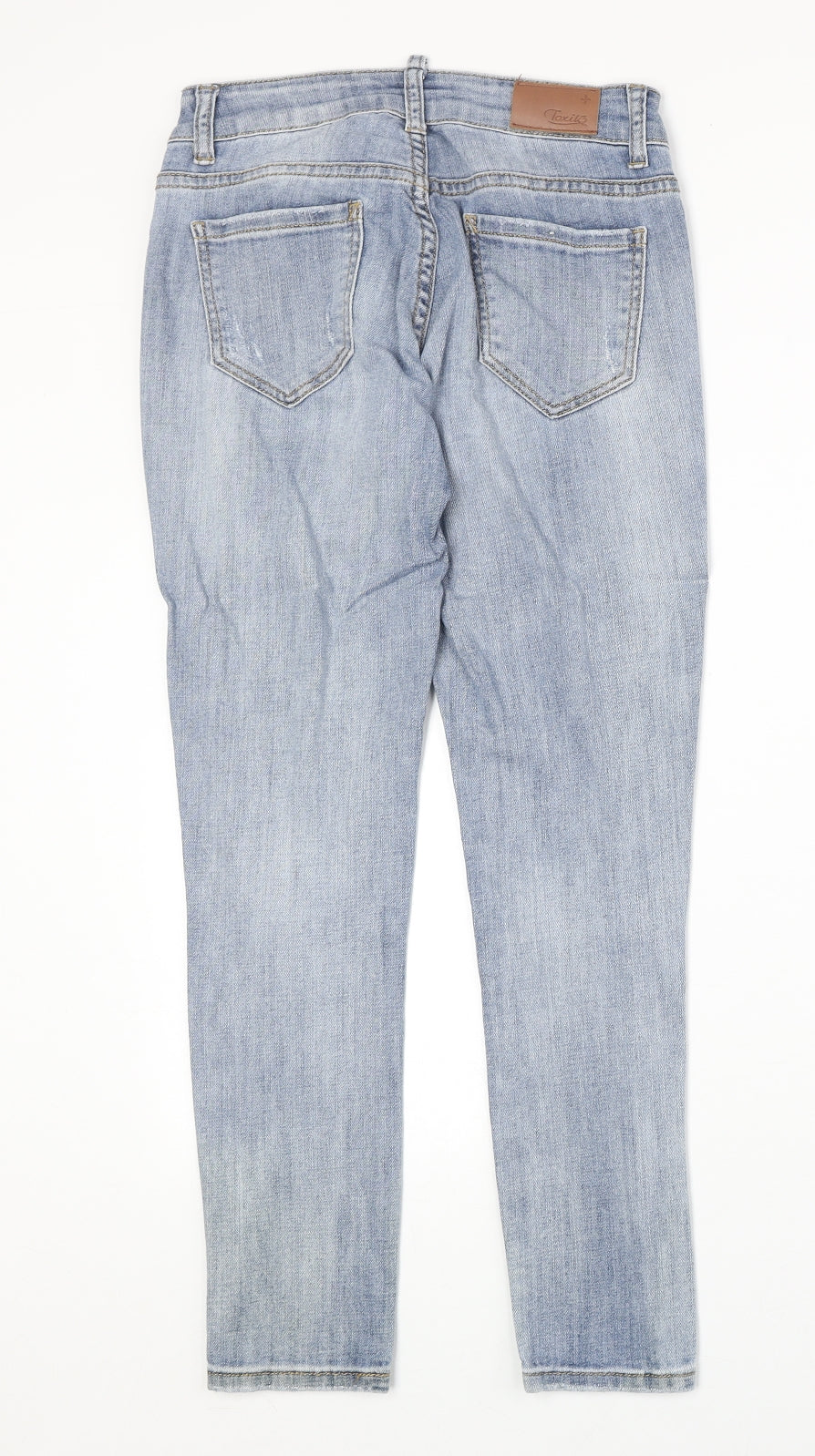 Womens UK Size 6 Toxik3 Regular Fit Straight Blue Jeans