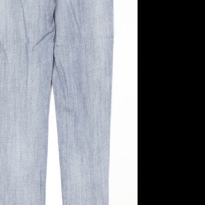 Womens UK Size 6 Toxik3 Regular Fit Straight Blue Jeans
