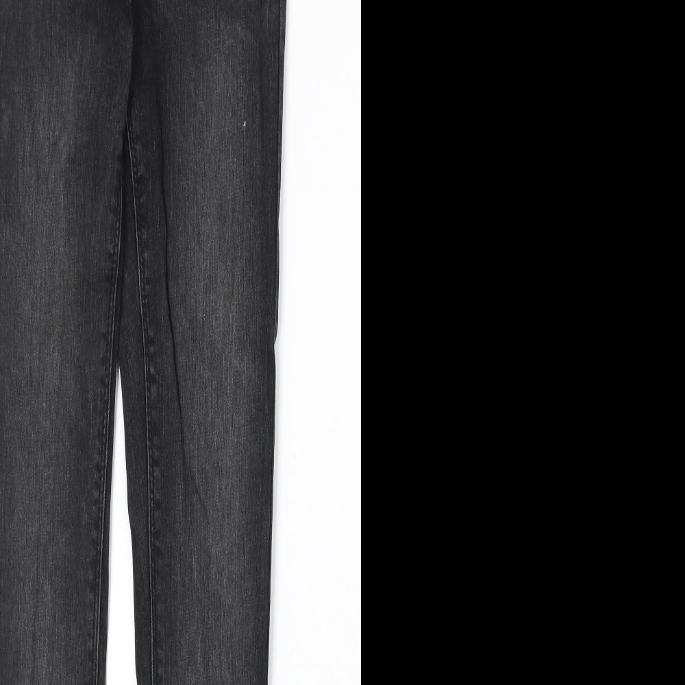 Womens UK Size 8 Denim & Co. Regular Fit Skinny Black Jeans