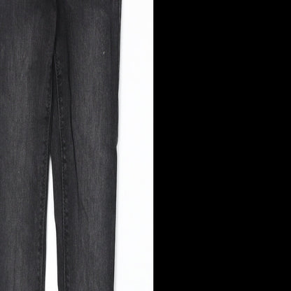 Womens UK Size 8 Denim & Co. Regular Fit Skinny Black Jeans