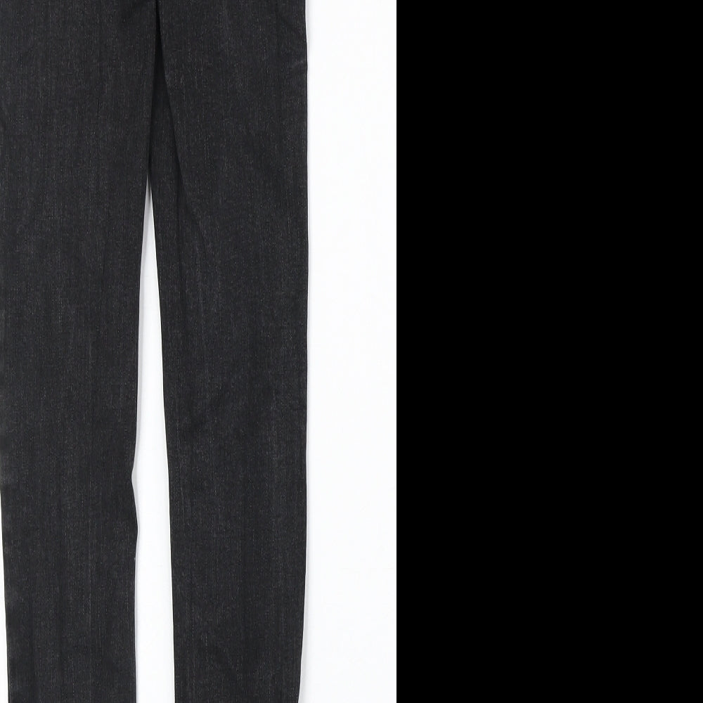 Womens UK Size 8 Denim & Co. Regular Fit Skinny Black Jeans