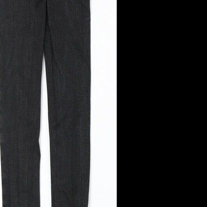 Womens UK Size 8 Denim & Co. Regular Fit Skinny Black Jeans