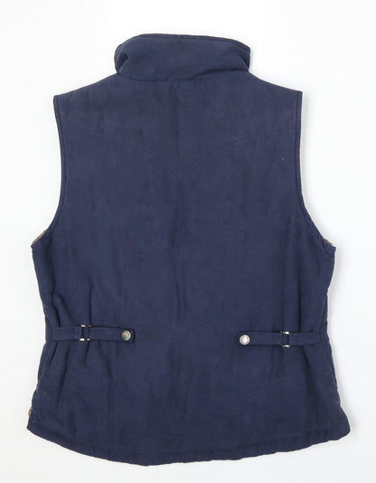 Mlw Womens Blue Gilet Jacket Size XS Zip