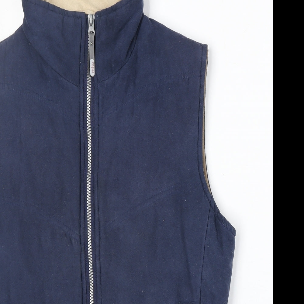 Mlw Womens Blue Gilet Jacket Size XS Zip