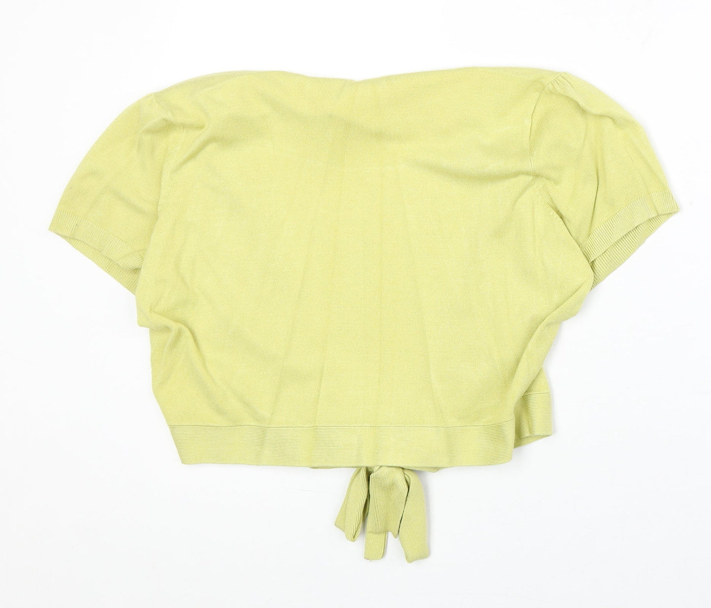Womens UK Size XL Wallis Green Shrug Jumper