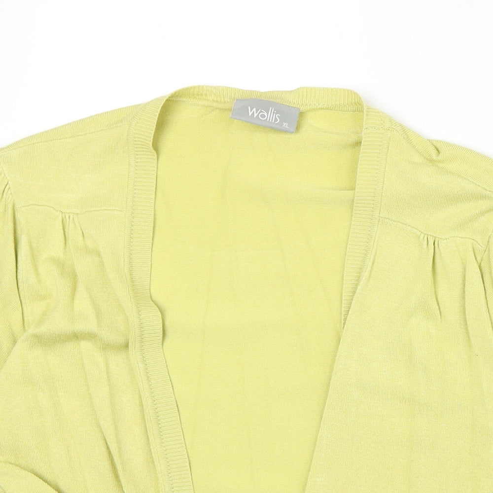 Womens UK Size XL Wallis Green Shrug Jumper
