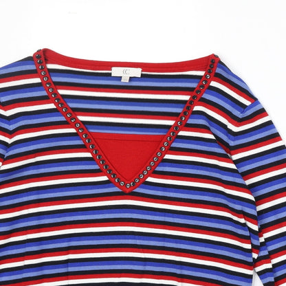 Womens UK Size M CC Multicoloured Pullover Jumper