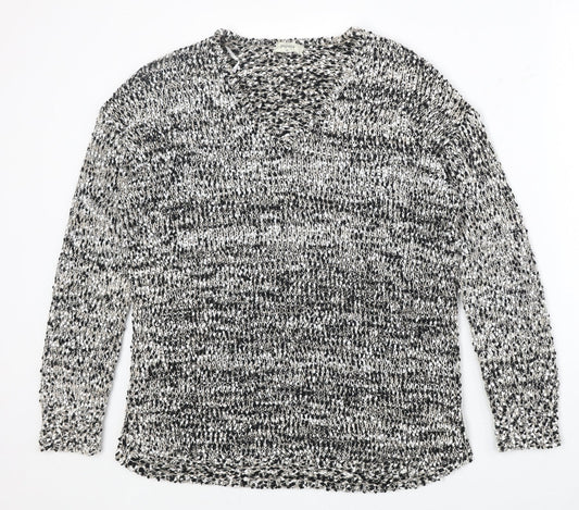 Womens UK Size M Papaya Grey Pullover Jumper
