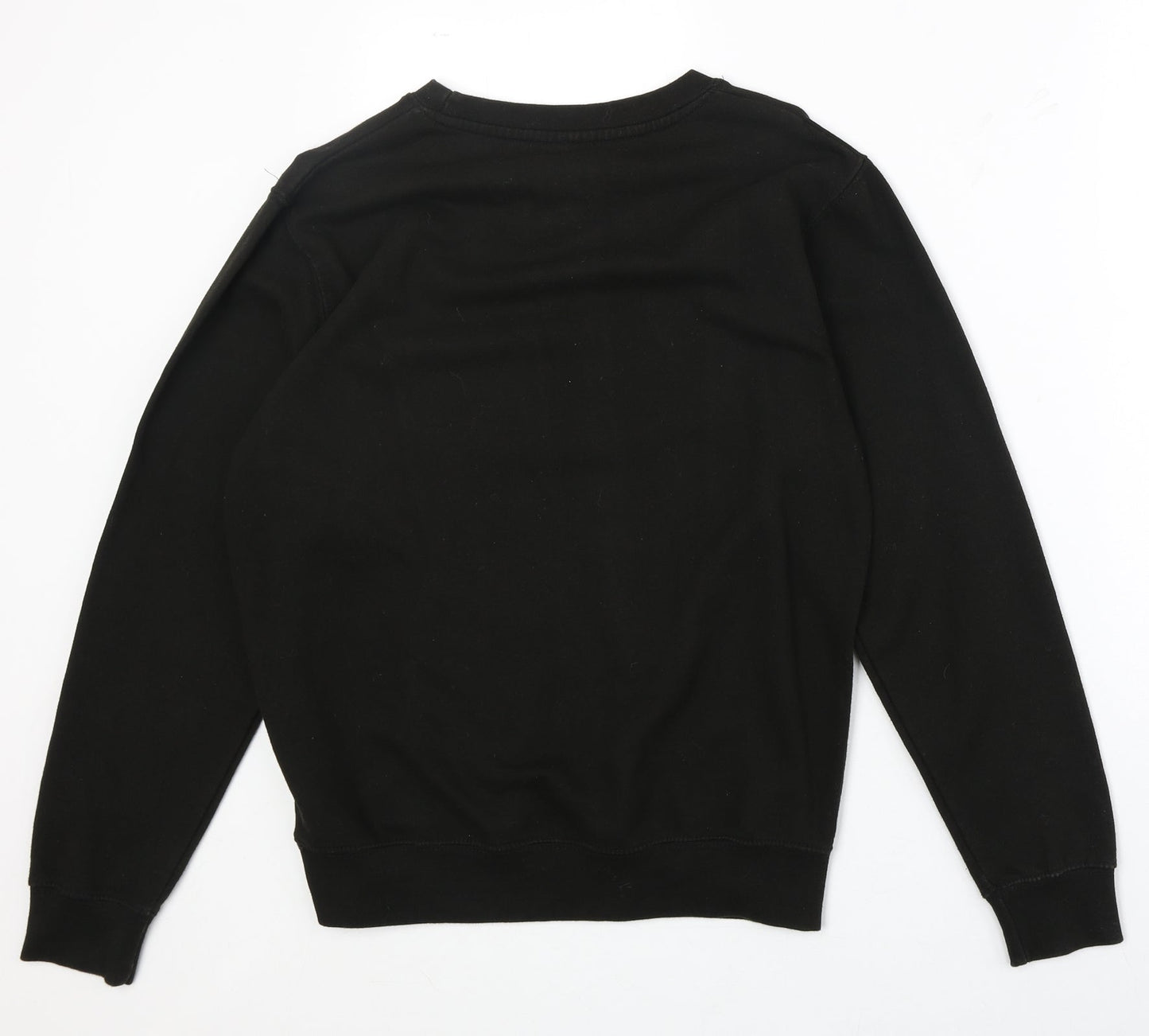 Awdis Womens Black Cotton Pullover Sweatshirt Size S Pullover - Father Christmas