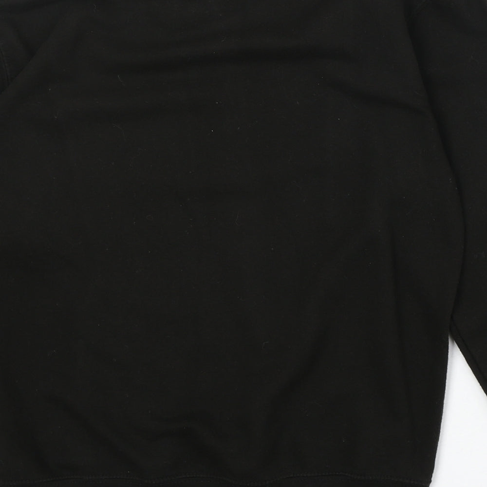 Awdis Womens Black Cotton Pullover Sweatshirt Size S Pullover - Father Christmas