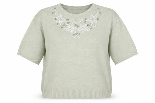 Womens UK Size 14 Berkertex Green Pullover Jumper