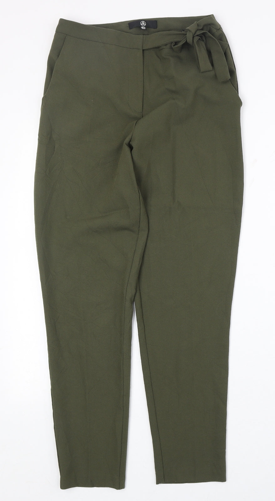 Womens UK Size 8 Missguided Regular Fit  Green Trousers