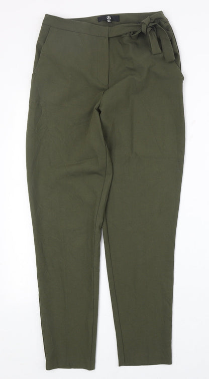 Womens UK Size 8 Missguided Regular Fit  Green Trousers
