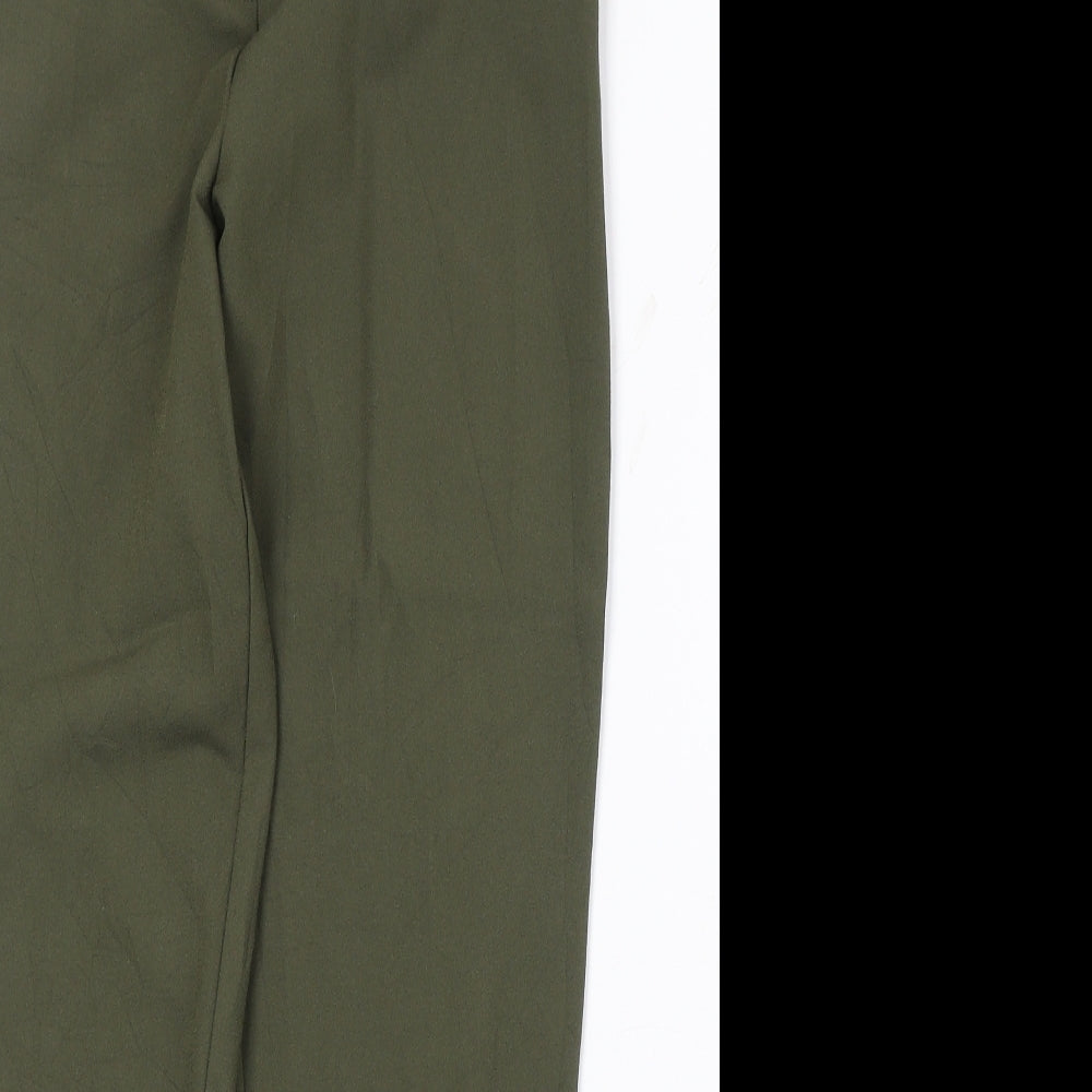 Womens UK Size 8 Missguided Regular Fit  Green Trousers