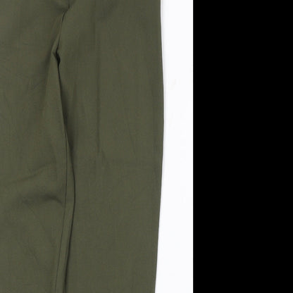 Womens UK Size 8 Missguided Regular Fit  Green Trousers