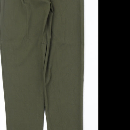 Womens UK Size 8 Missguided Regular Fit  Green Trousers