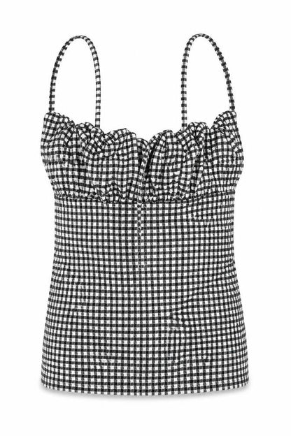 Womens UK Size 10 PRETTYLITTLETHING Black Basic Tank