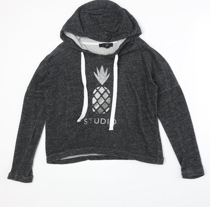 Oasis Womens Grey 100% Cotton Pullover Sweatshirt Size S Pullover - Pineapple