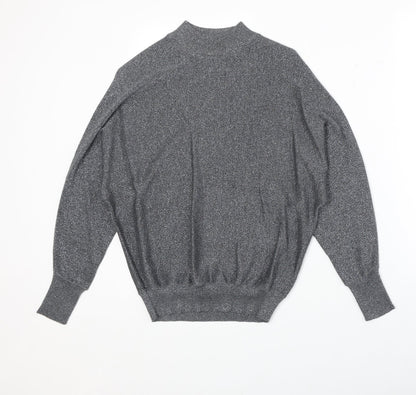 Womens UK Size S Marks and Spencer Silver Pullover Jumper