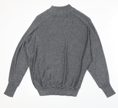 Womens UK Size S Marks and Spencer Silver Pullover Jumper