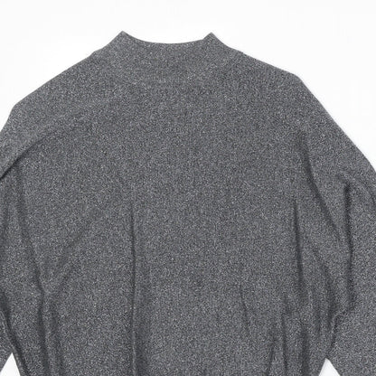 Womens UK Size S Marks and Spencer Silver Pullover Jumper