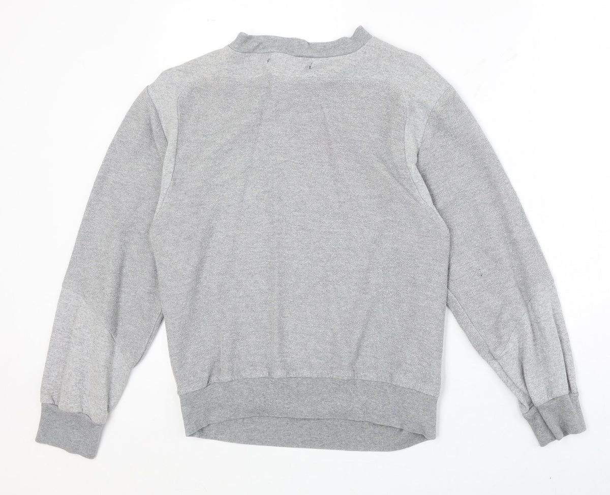 Sparks Womens Grey Polyester Pullover Sweatshirt Size XS Pullover