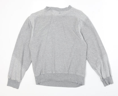 Sparks Womens Grey Polyester Pullover Sweatshirt Size XS Pullover