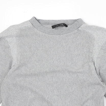 Sparks Womens Grey Polyester Pullover Sweatshirt Size XS Pullover