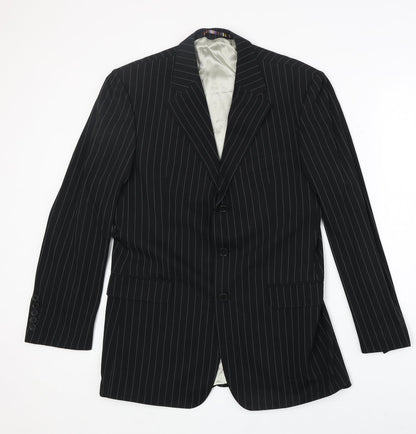 Mens UK Size 40 River Island Regular Black Suit Jacket