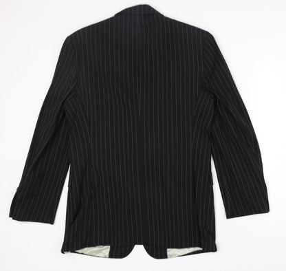 Mens UK Size 40 River Island Regular Black Suit Jacket