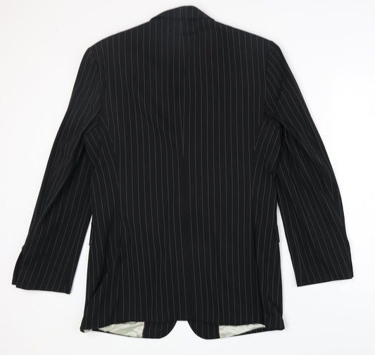 Mens UK Size 40 River Island Regular Black Suit Jacket