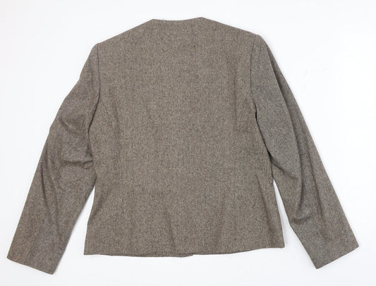 Autonomy Womens Grey Jacket Blazer Size 14 Zip