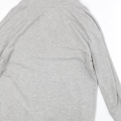 MiM Womens Grey Polyester Pullover Hoodie Size L Pullover