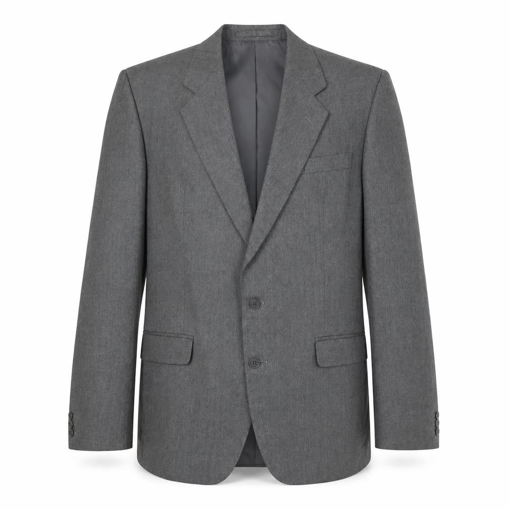 Mens UK Size 44 Pinstripe Regular Grey Suit Jacket
