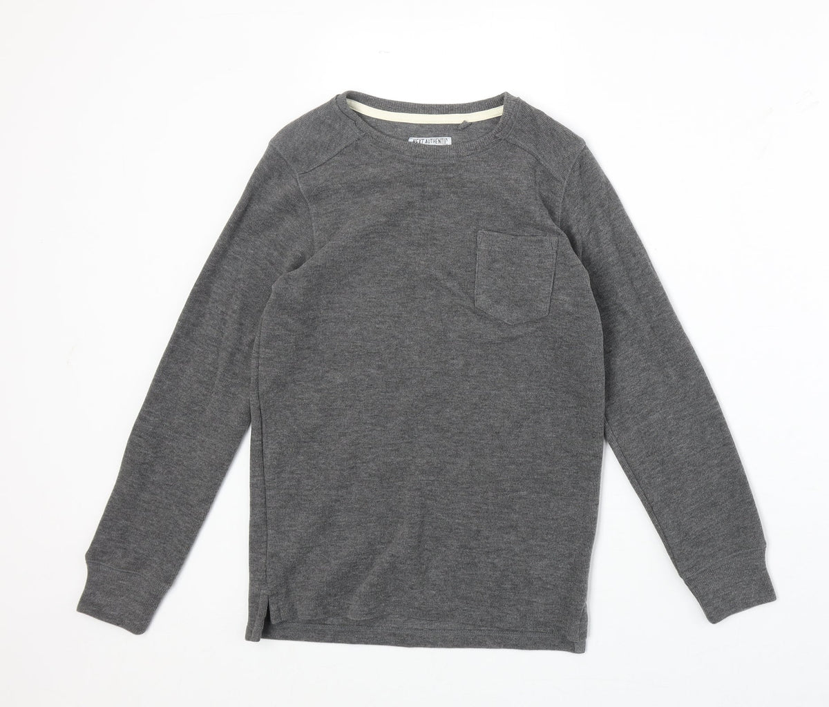NEXT Boys Grey Cotton Pullover Sweatshirt Size 9 Years Pullover