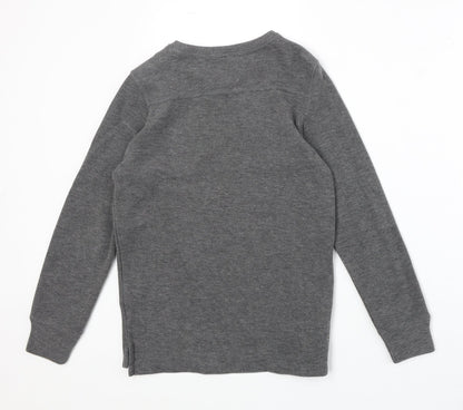 NEXT Boys Grey Cotton Pullover Sweatshirt Size 9 Years Pullover
