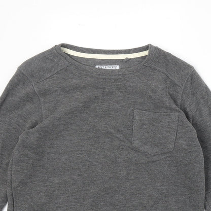 NEXT Boys Grey Cotton Pullover Sweatshirt Size 9 Years Pullover