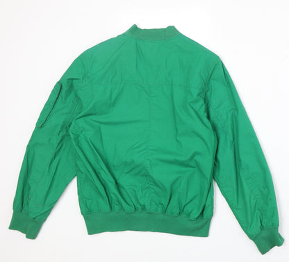 H&M Boys Green Jacket Size 10-11 Years Zip