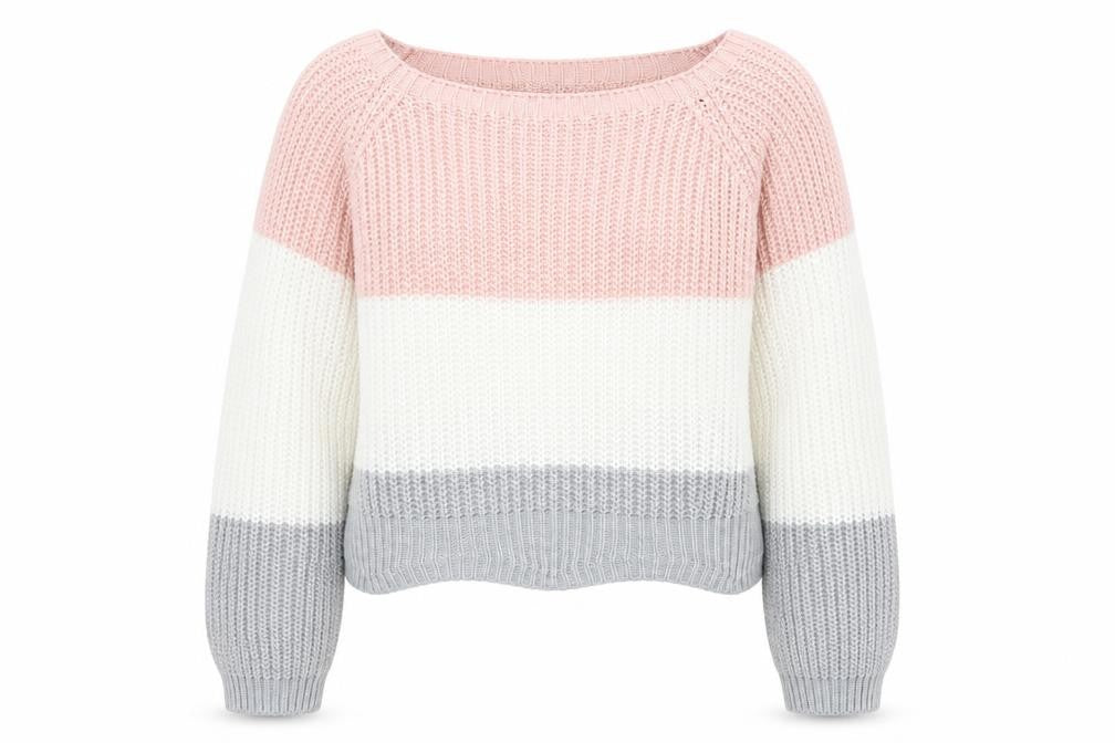 Womens UK Size S Cameo Rose Multicoloured Pullover Jumper