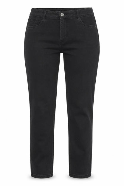 BAF Womens Black Cotton Straight Jeans Size 34 in Regular Zip