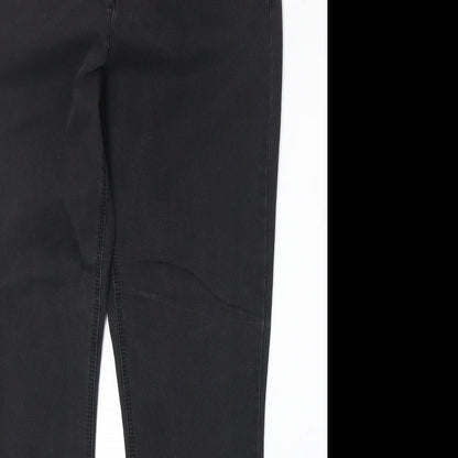 BAF Womens Black Cotton Straight Jeans Size 34 in Regular Zip