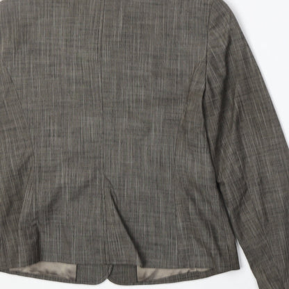 NEXT Womens Grey Jacket Blazer Size 12 Button