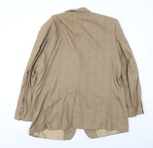 Mens UK Size 46 Marks and Spencer Regular Beige Suit Jacket