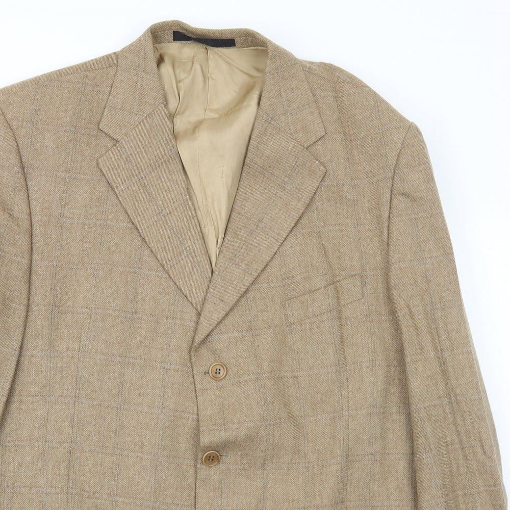 Mens UK Size 46 Marks and Spencer Regular Beige Suit Jacket