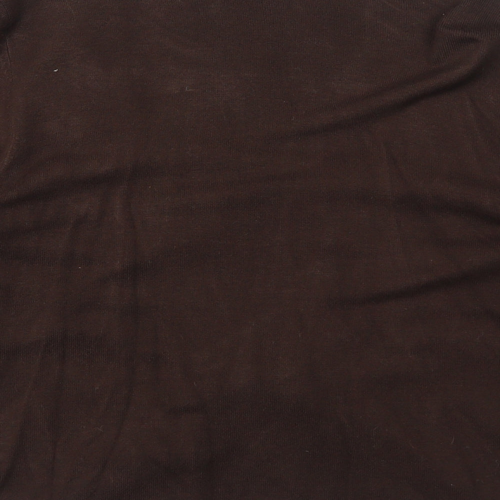 Womens UK Size 16 Kaliko Brown Cardigan Jumper