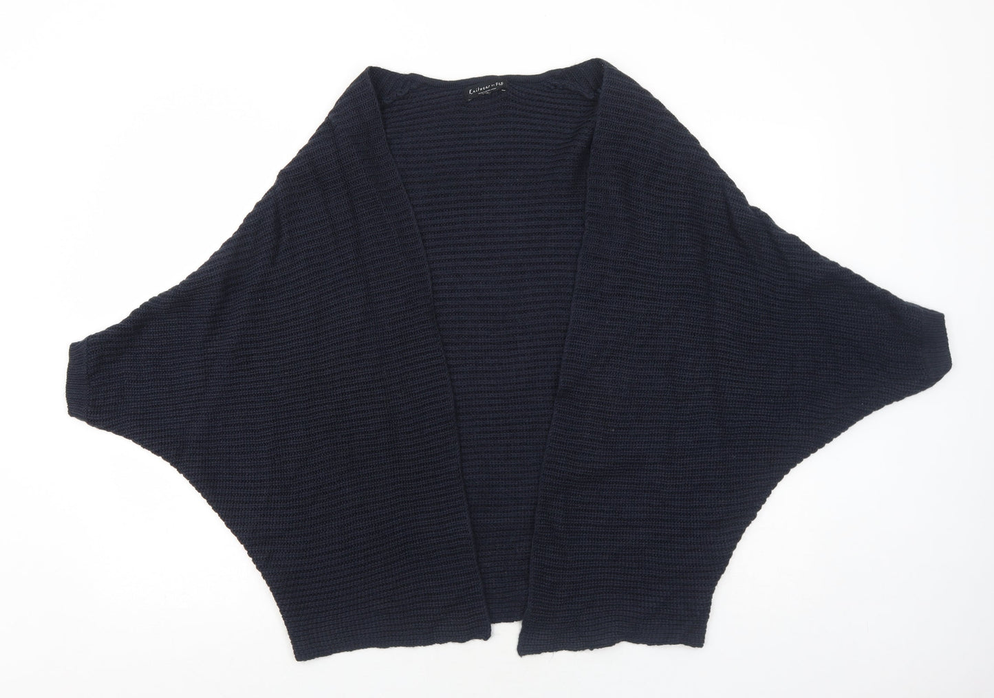 F&F Womens Blue V-Neck Acrylic Cardigan Jumper Size 8