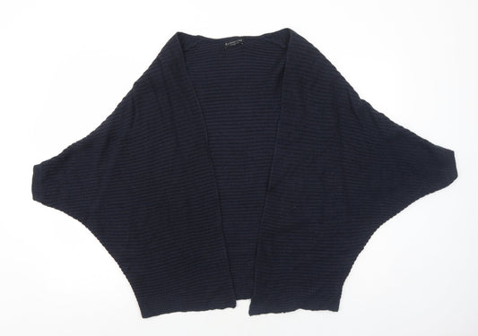 F&F Womens Blue V-Neck Acrylic Cardigan Jumper Size 8