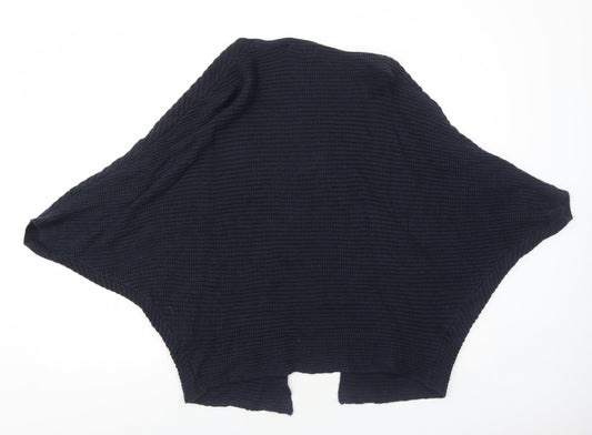 F&F Womens Blue V-Neck Acrylic Cardigan Jumper Size 8